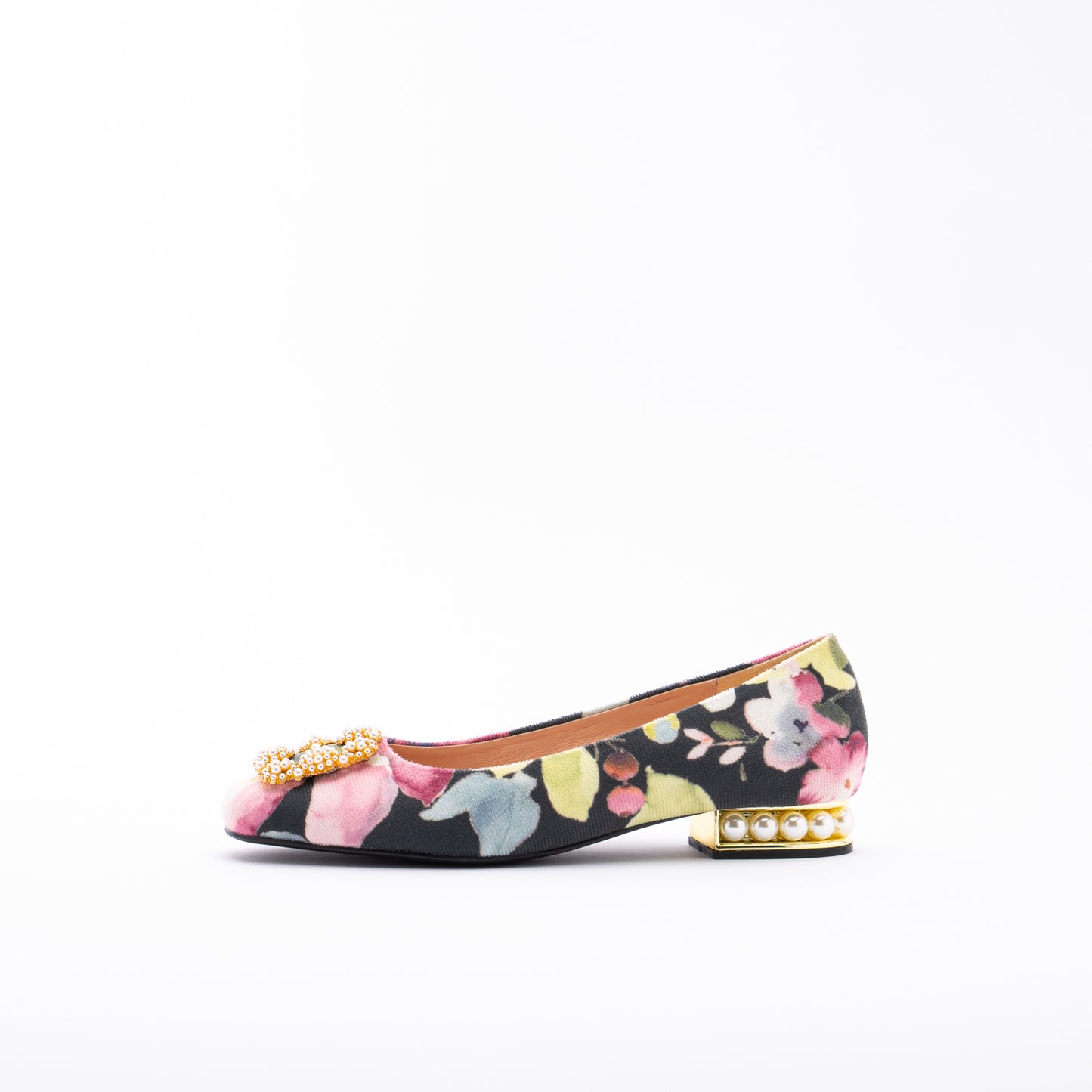 ELAYZA Print Block Pumps - Velvet