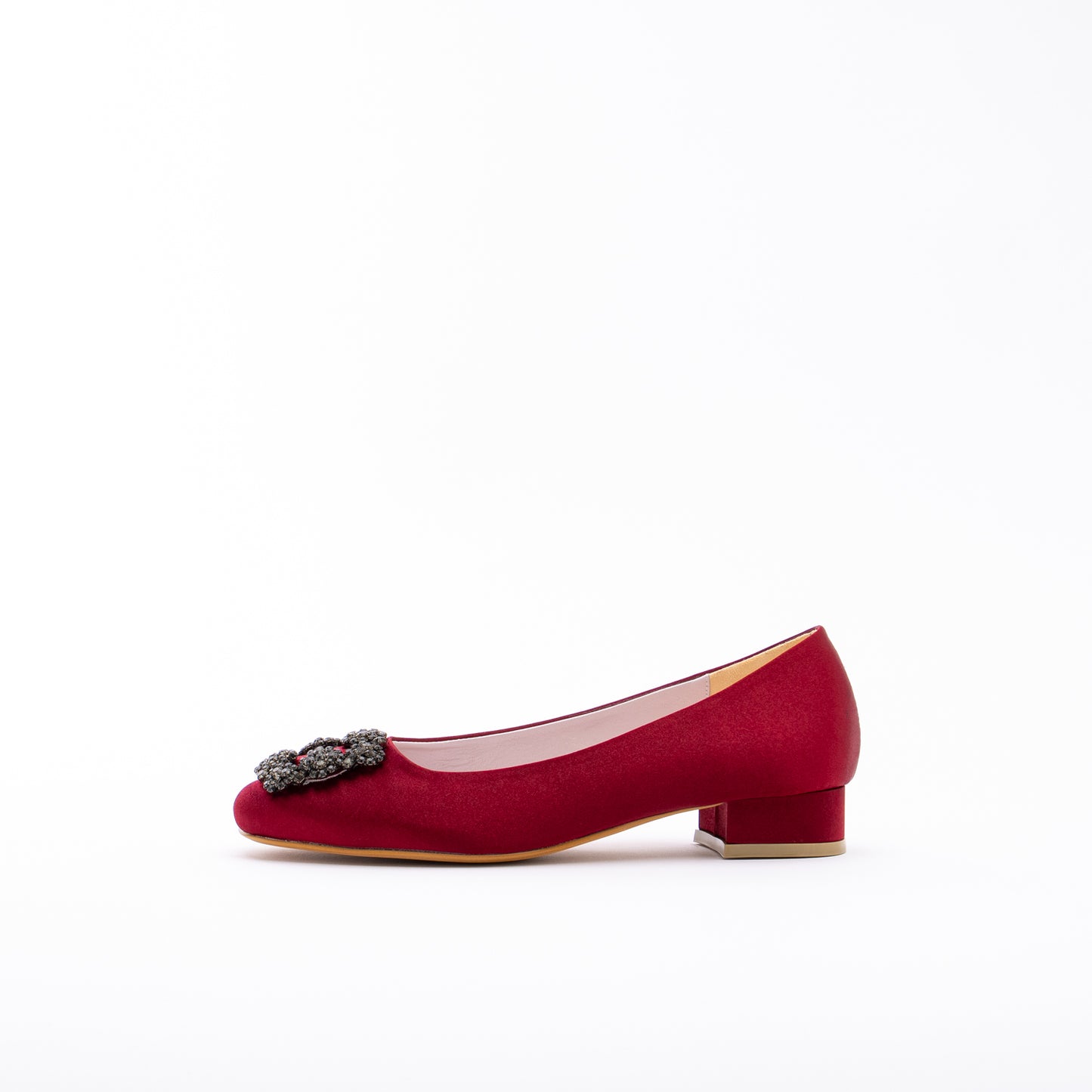 ELAYZA Classic Block Pumps - Red