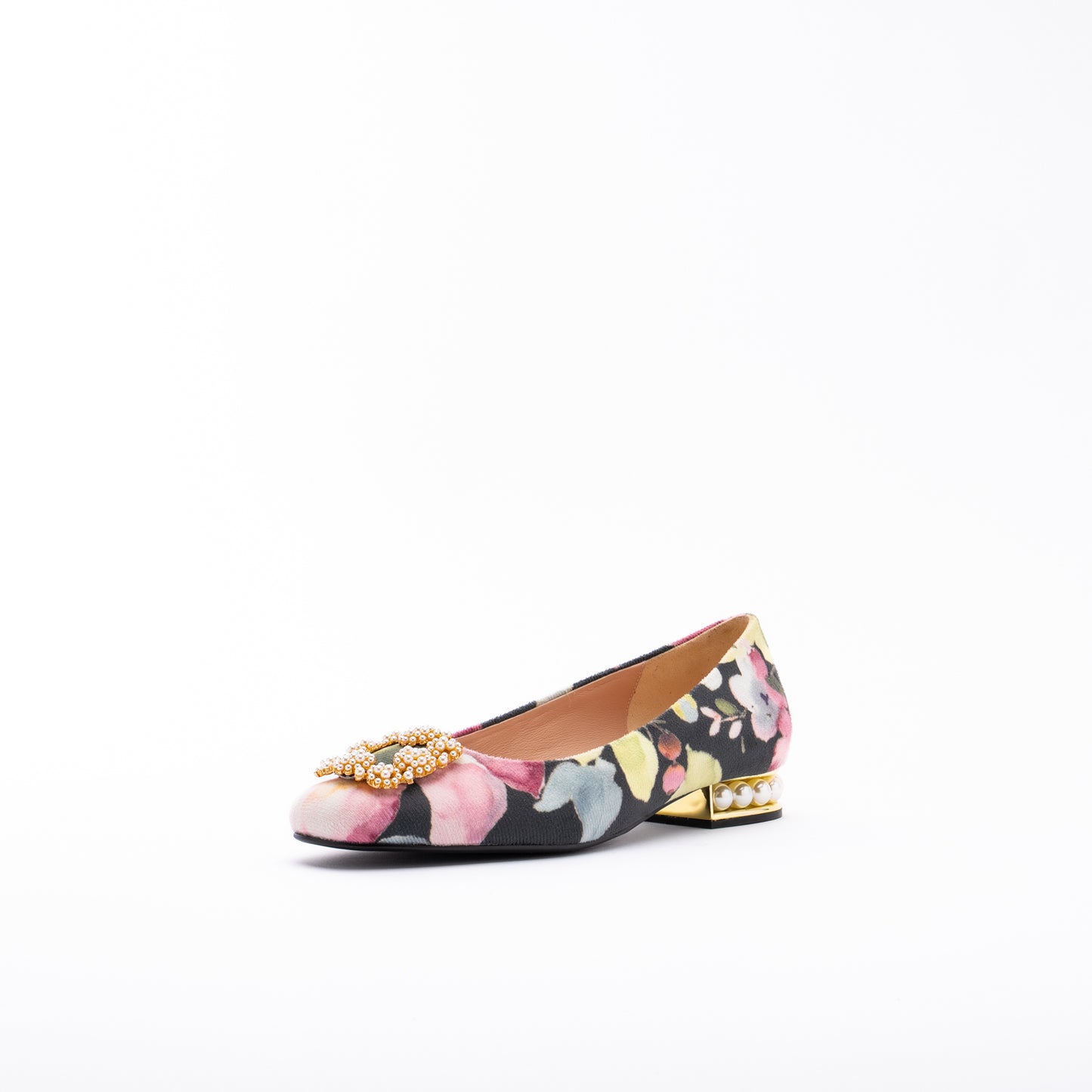 ELAYZA Print Block Pumps - Velvet