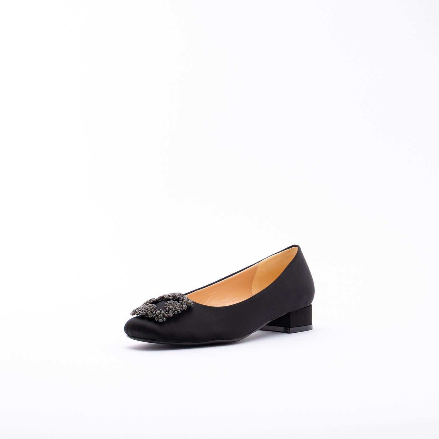 ELAYZA Classic Block Pumps - Midnight Black