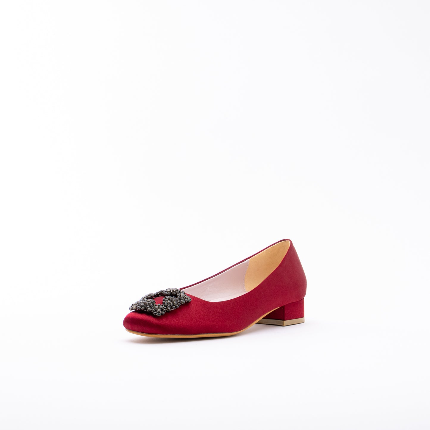 ELAYZA Classic Block Pumps - Red
