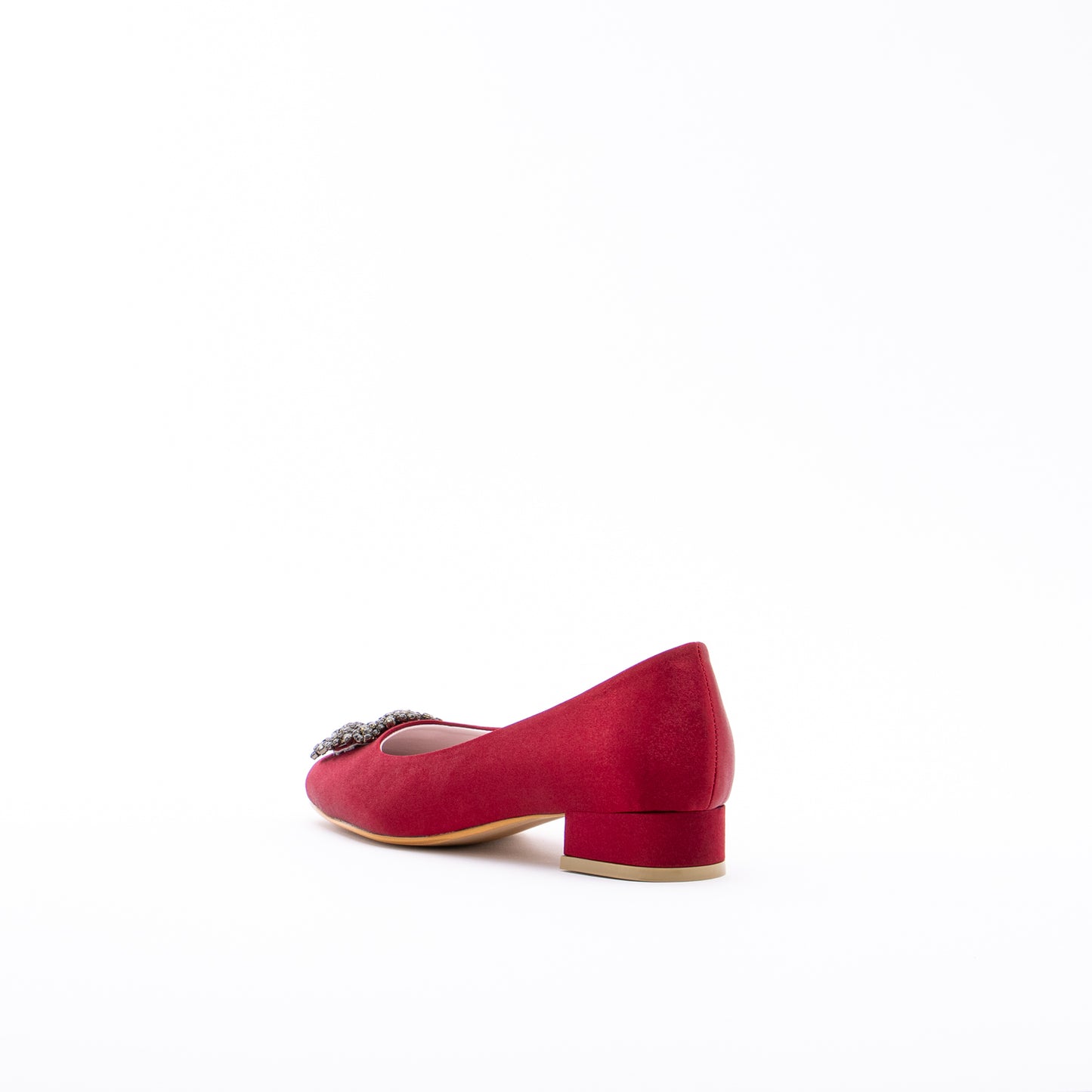 ELAYZA Classic Block Pumps - Red