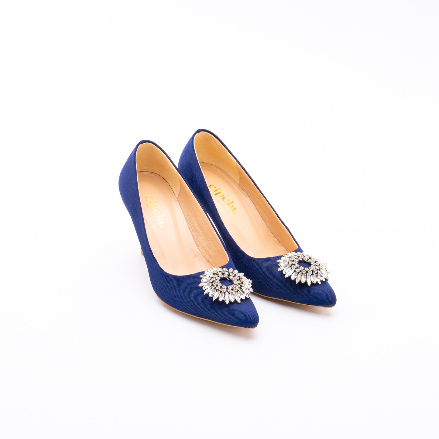 LARA Grosgrain Heels - Navy