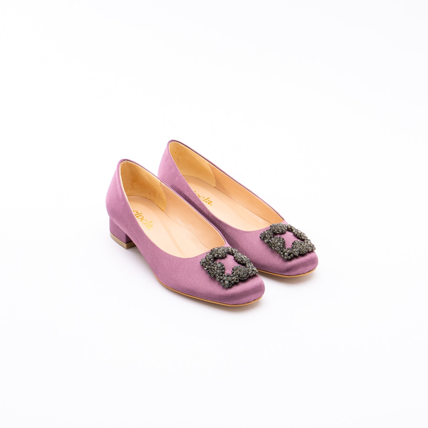 ELAYZA Classic Block Pumps - Ube