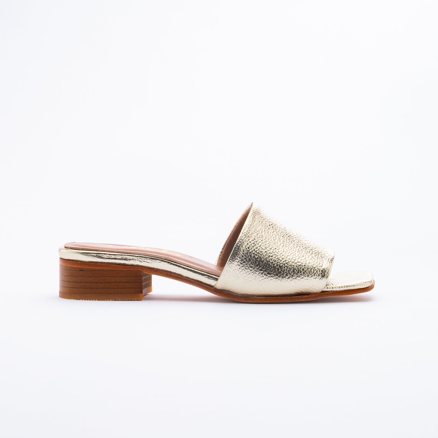 TIA Slip On Mules - Gold