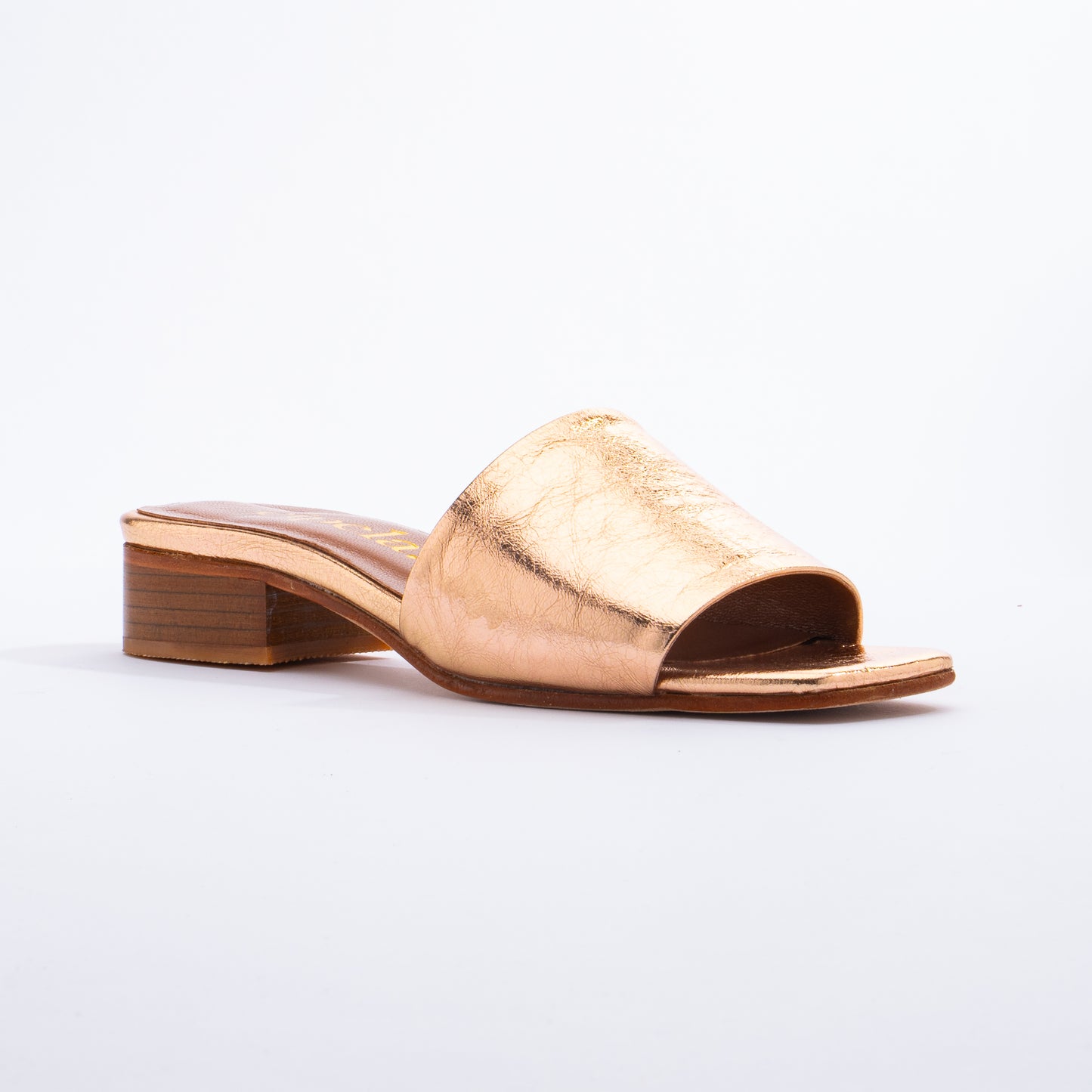 TIA Slip On Mules - Rose Gold