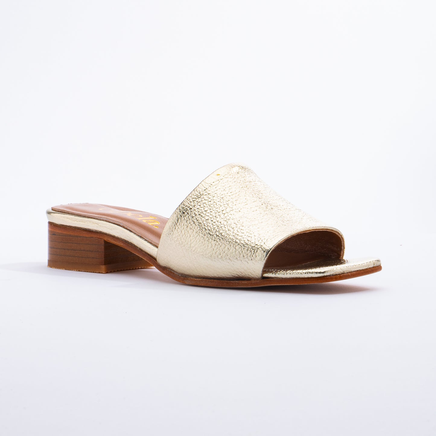 TIA Slip On Mules - Gold