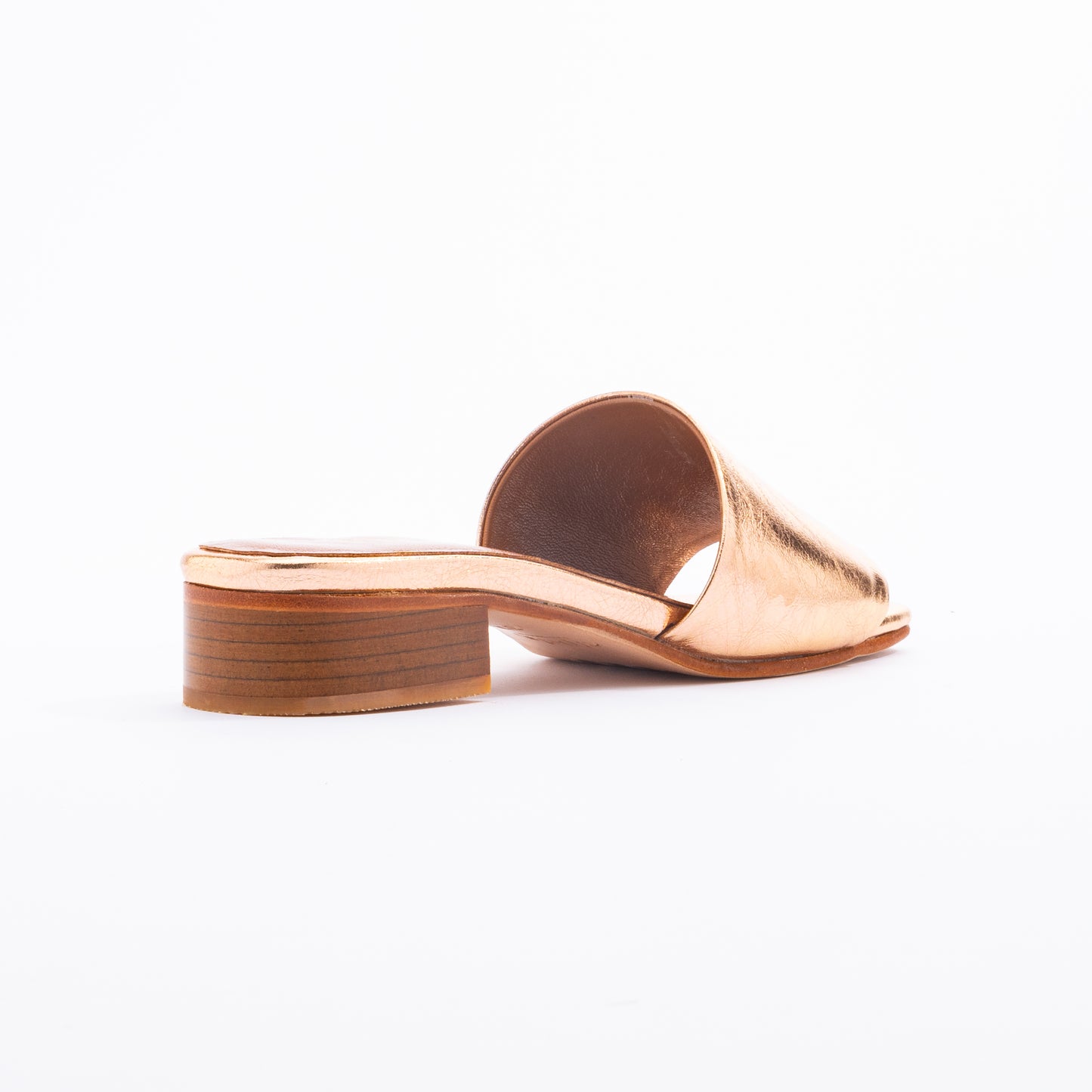 TIA Slip On Mules - Rose Gold
