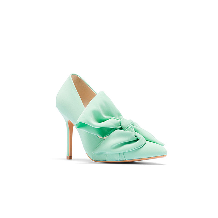 LADY J Classic Bow Heels - Mint Green