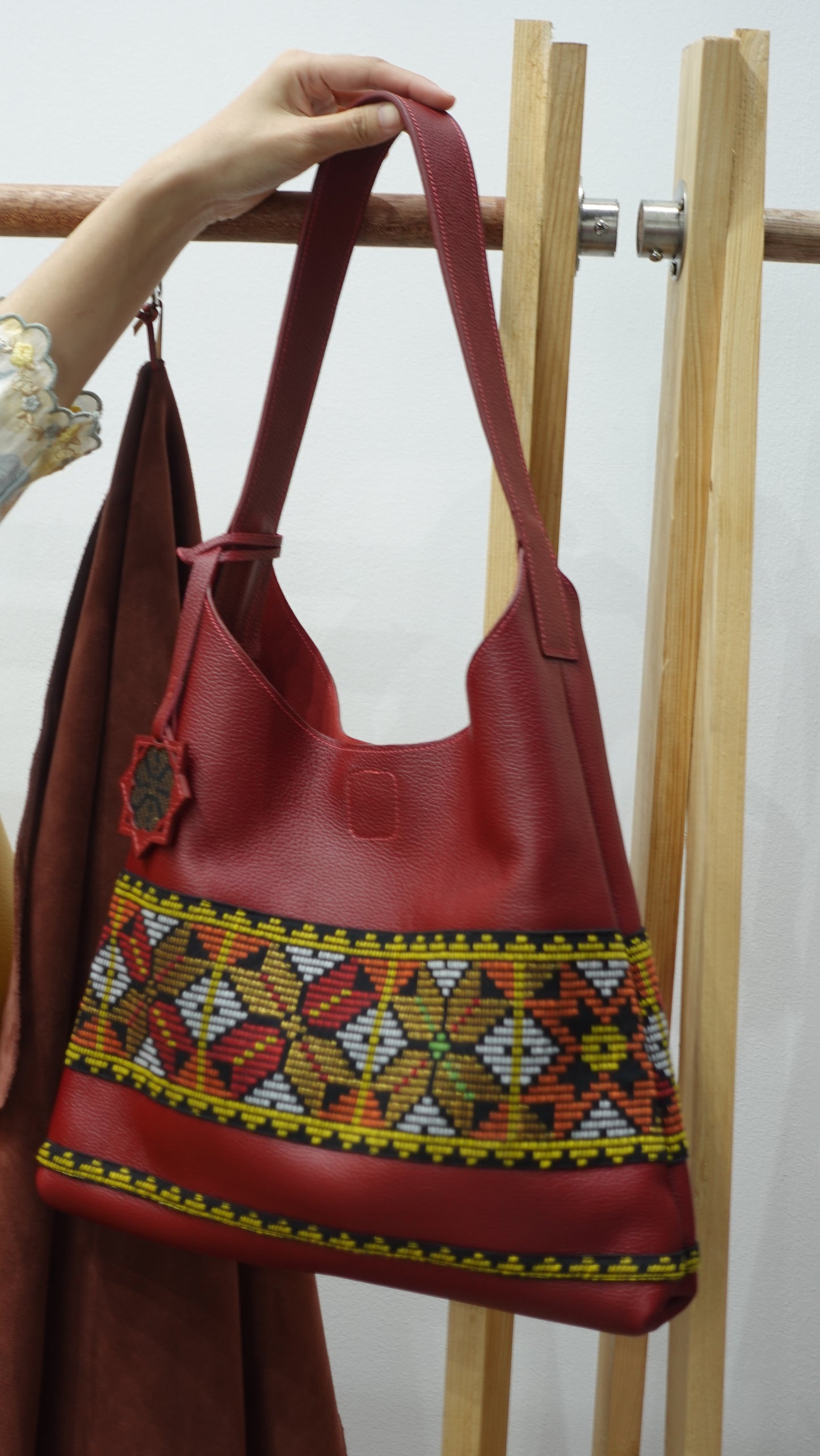 PANDIAN Soft Leather Tote Bag