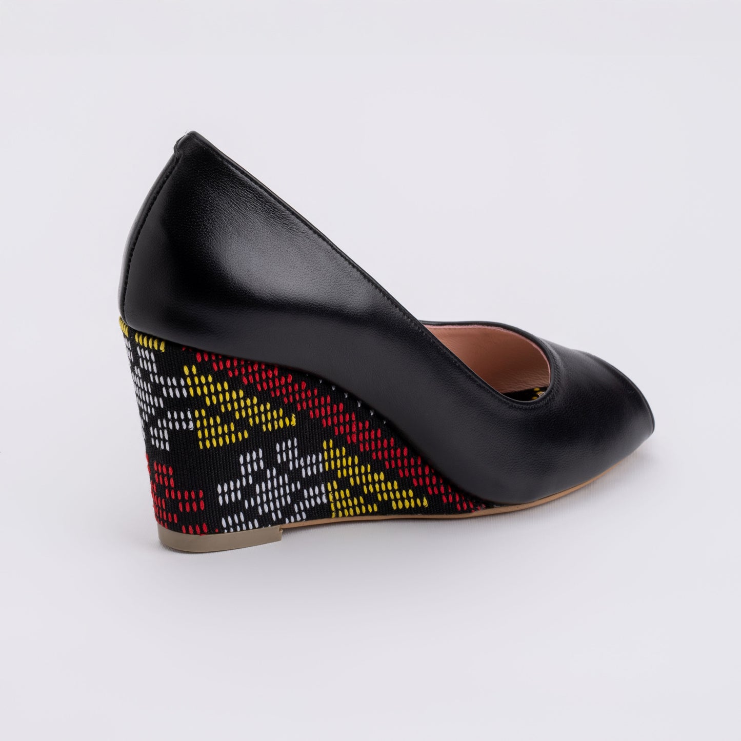 BIBI Leather Dastar Wedges