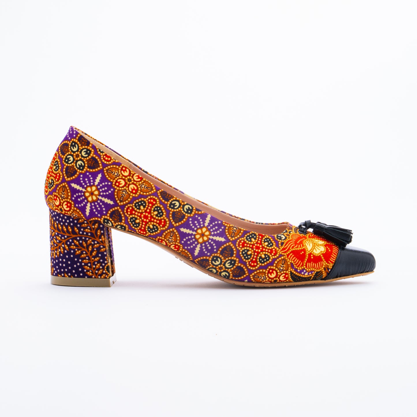 SALMAH Batik Tassel Heels