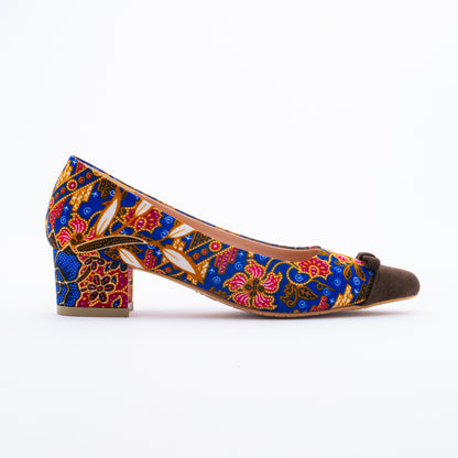 SAFURA Batik Mini Bow Heels