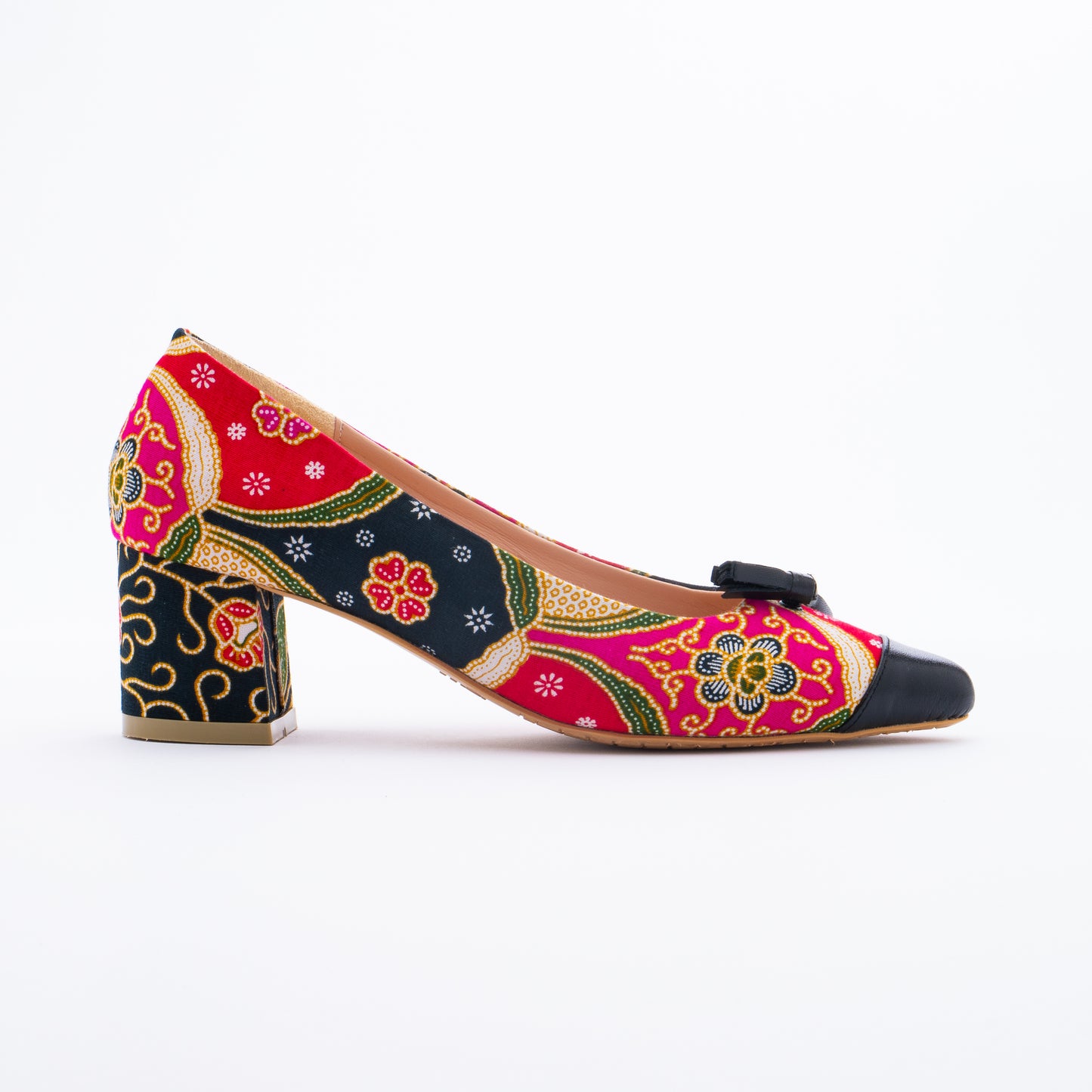 SALIZA Batik Tassel Heels