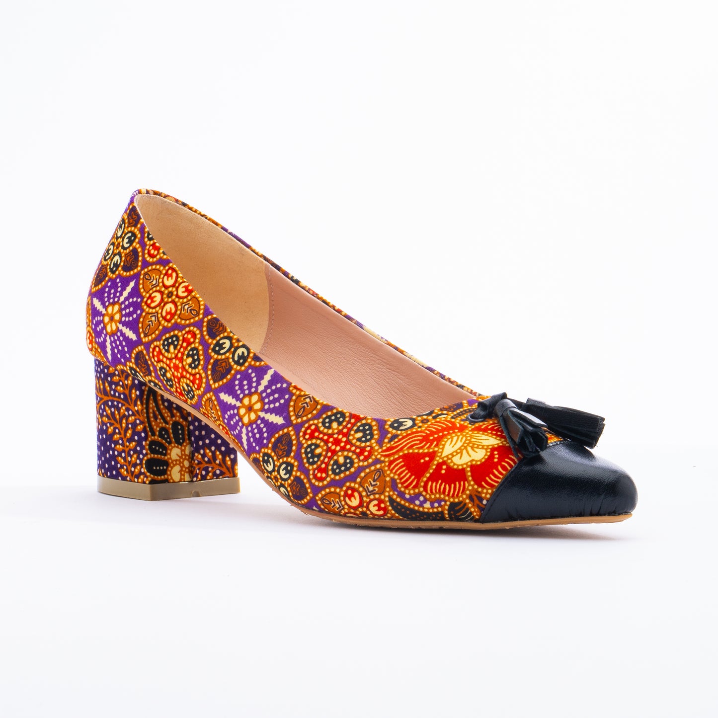 SALMAH Batik Tassel Heels