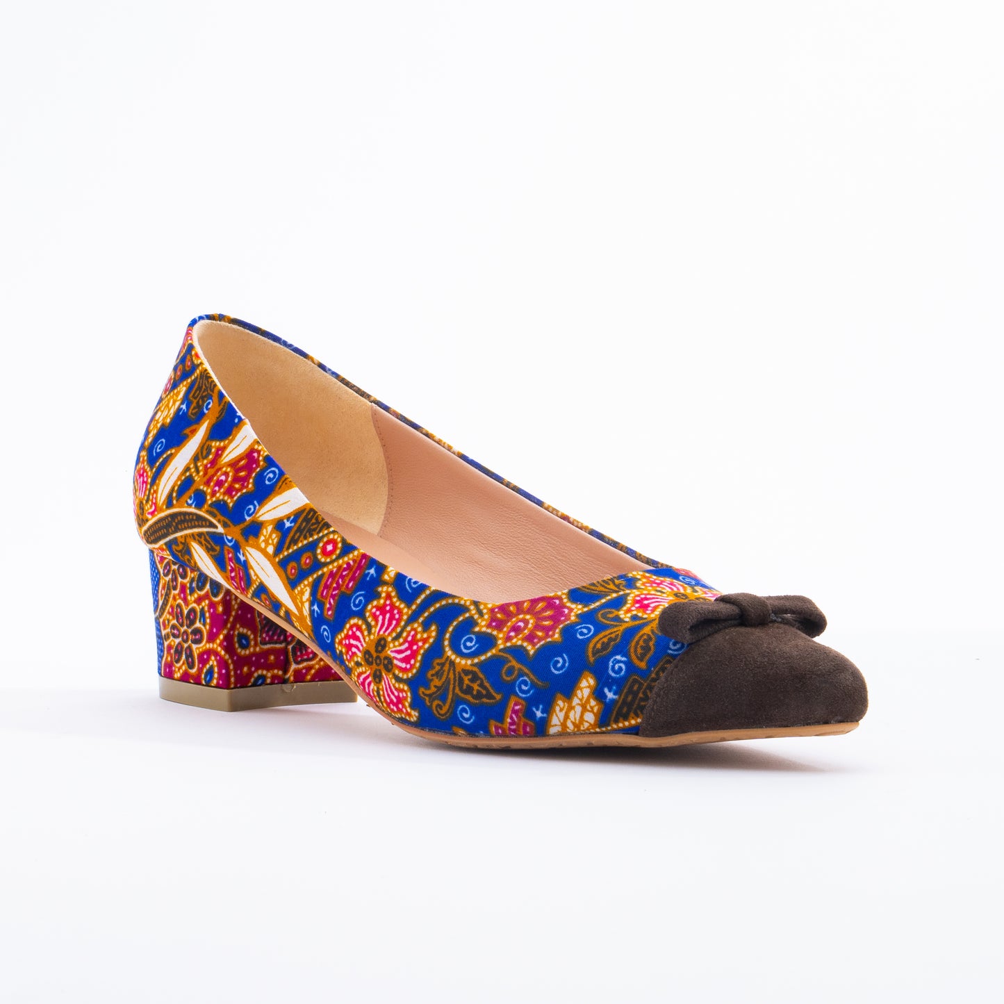 SAFURA Batik Mini Bow Heels