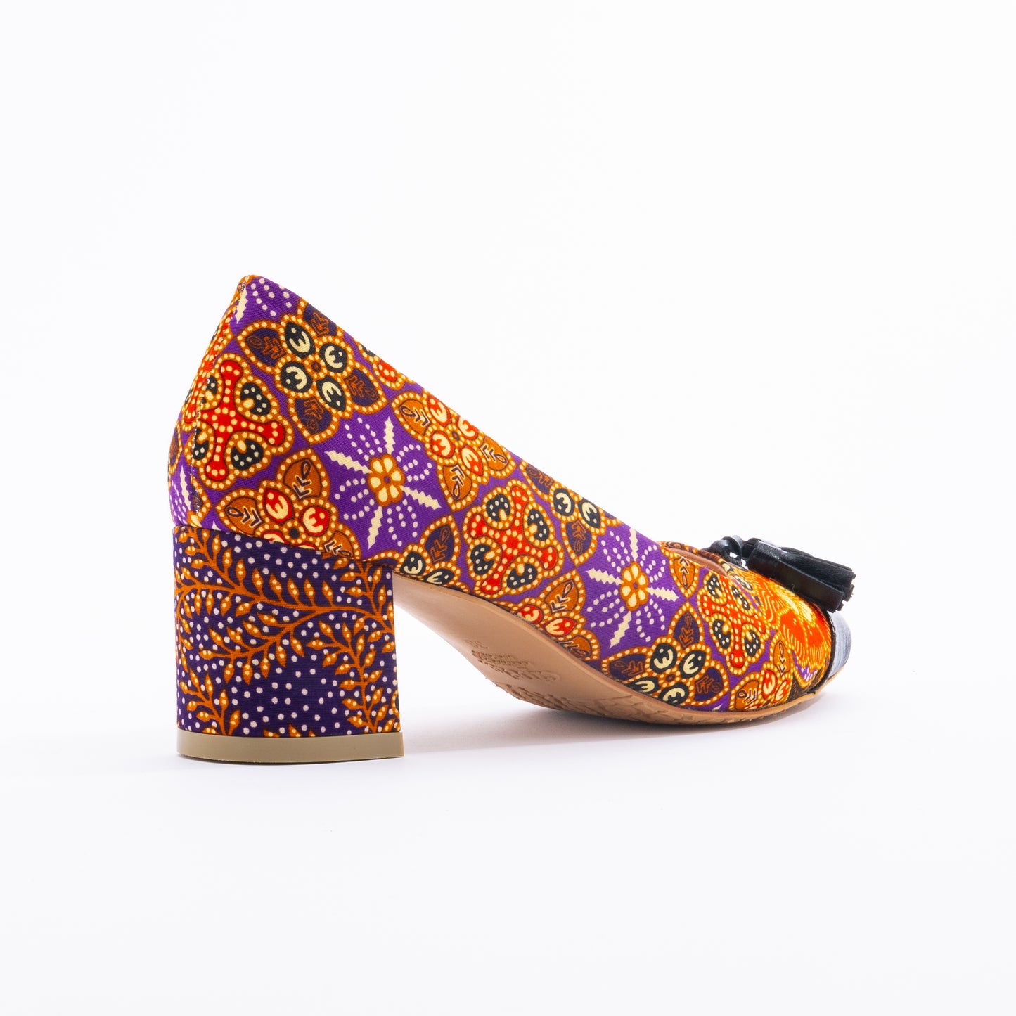 SALMAH Batik Tassel Heels