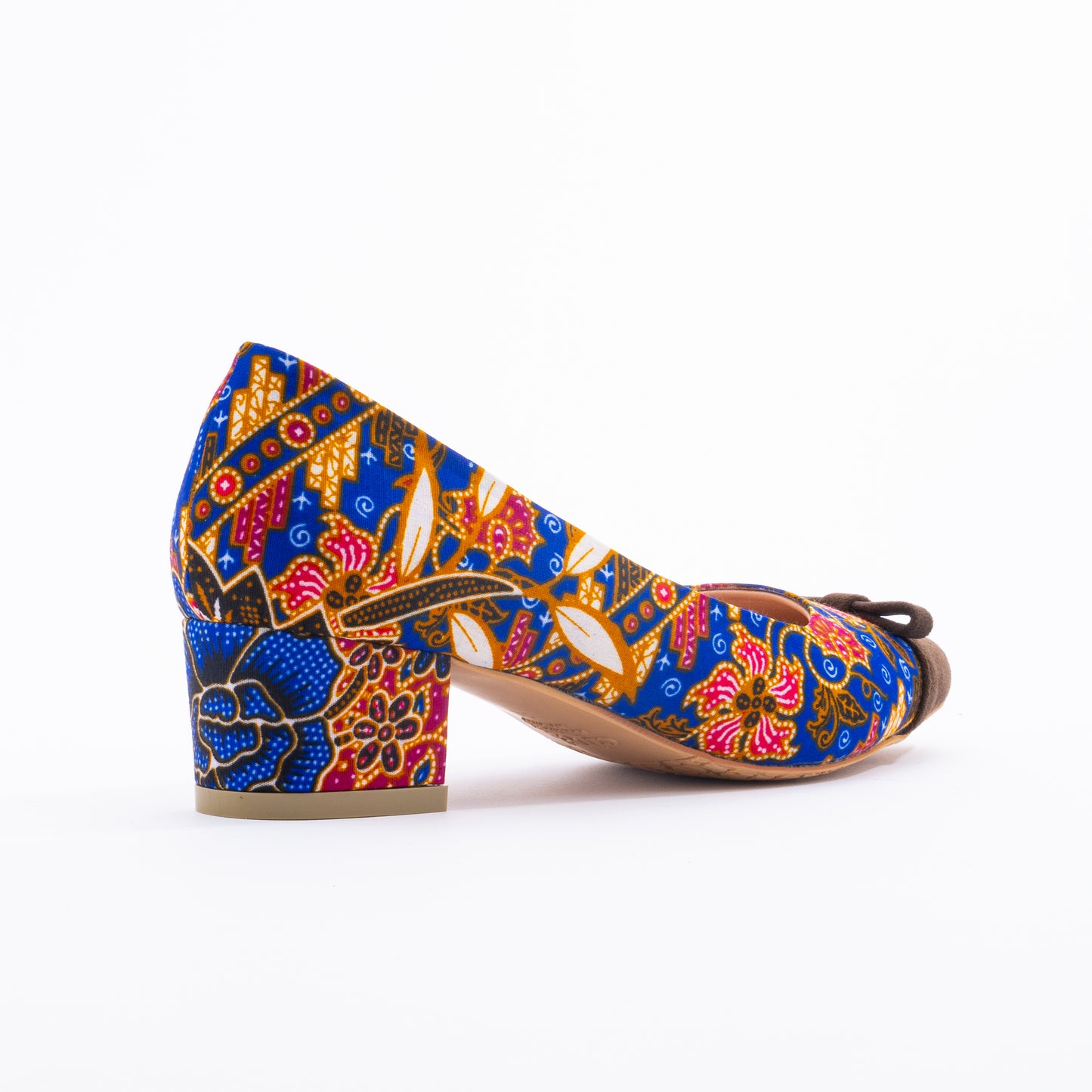 SAFURA Batik Mini Bow Heels