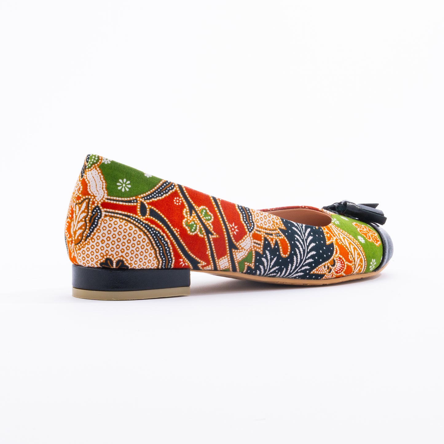 SALWA BATIK TASSEL FLAT PUMPS