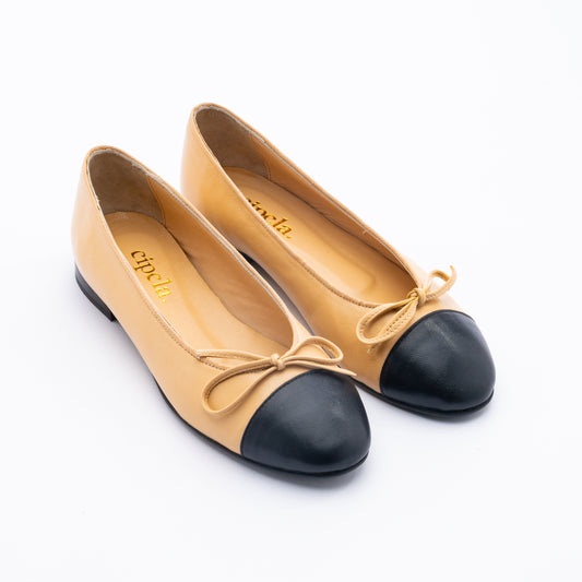 BALLERINA Bow Flats - Nude
