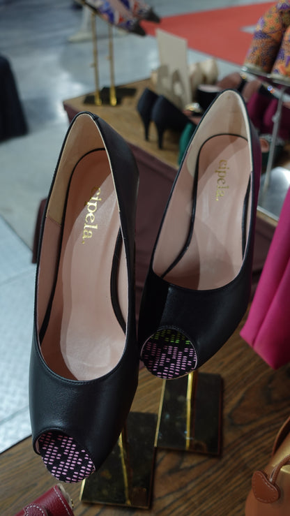 BIBI Leather Dastar Wedges