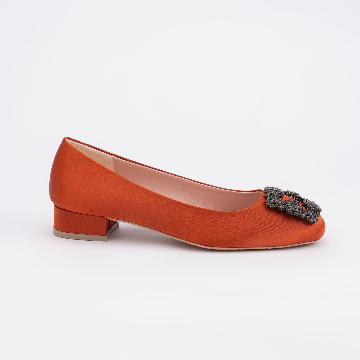 ELAYZA Classic Block Pumps - Orange Citrus