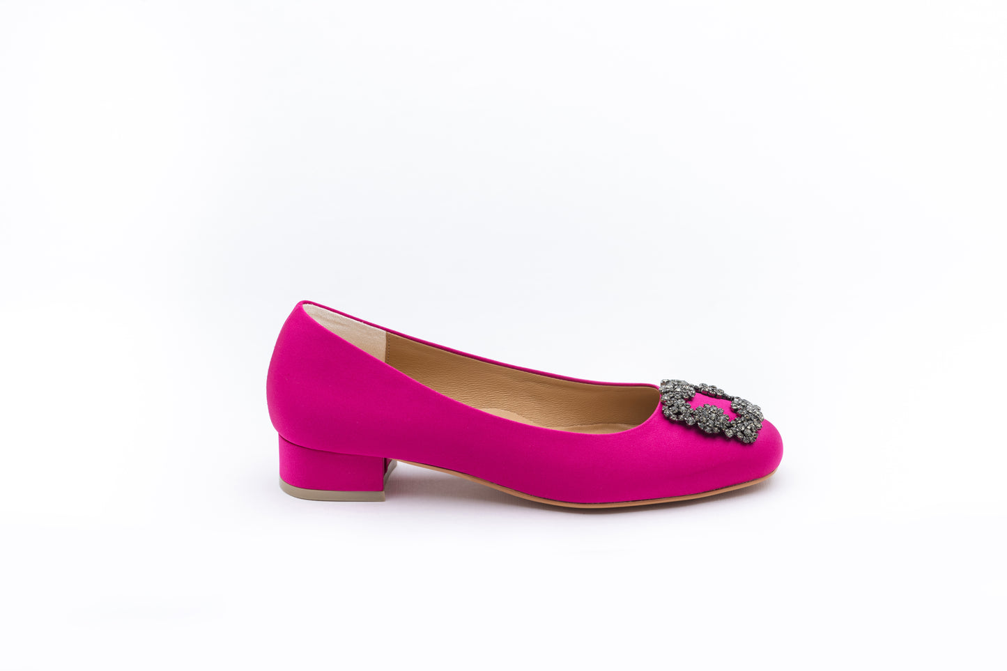 ELAYZA Classic Block Pumps - Fuchsia Pink