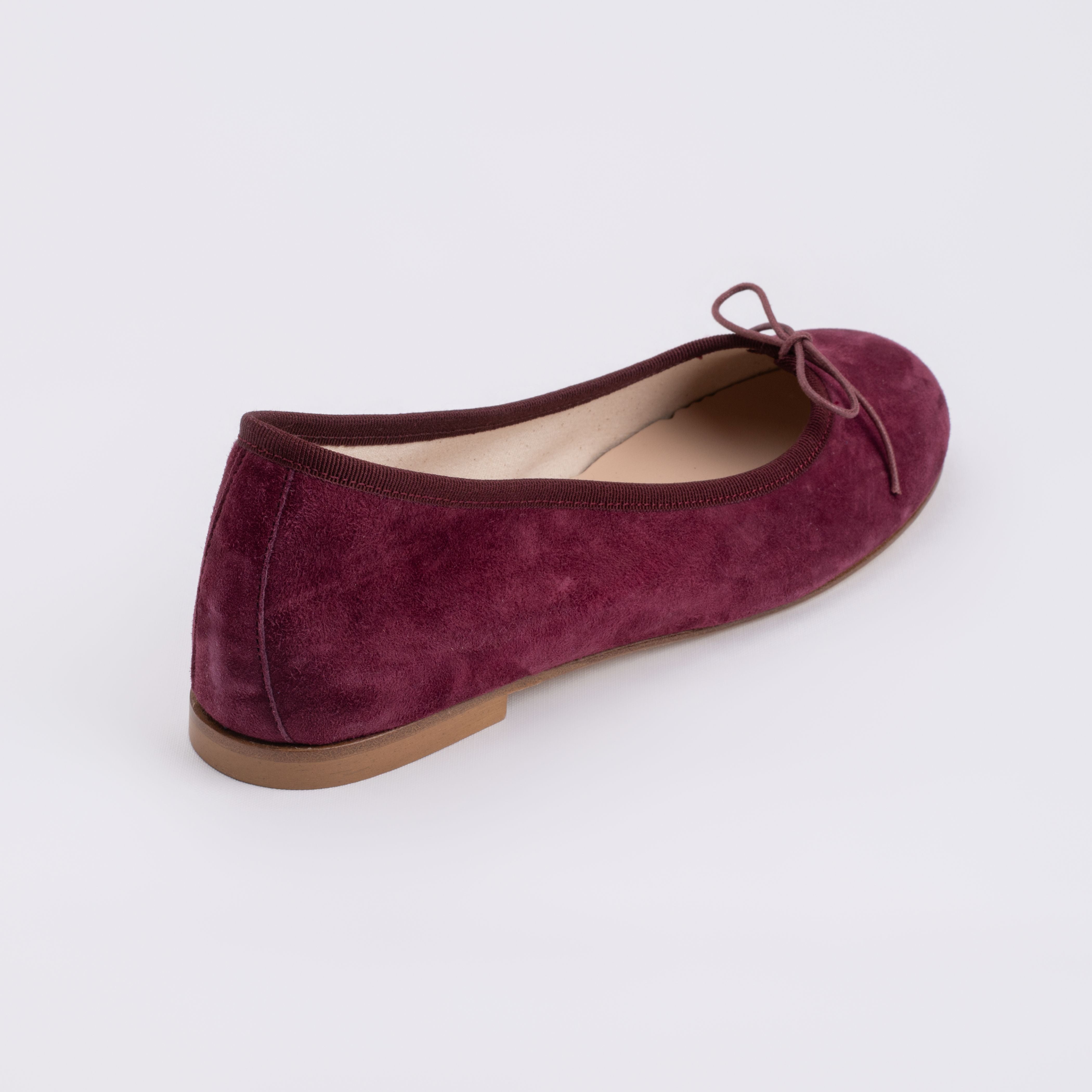 BALLERINA IN CRIMSON SUEDE
