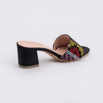 JOUTI Dastar Block Heel Sandals