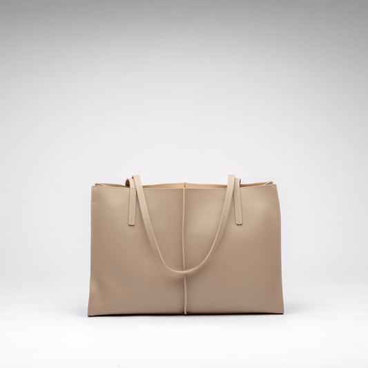 VERONICA TOTE IN ALMOND
