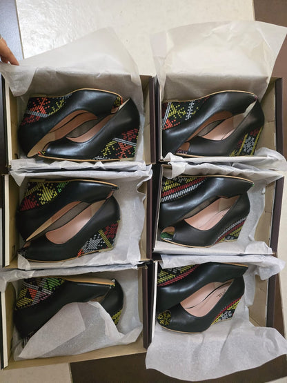 BIBI Leather Heritage Wedges