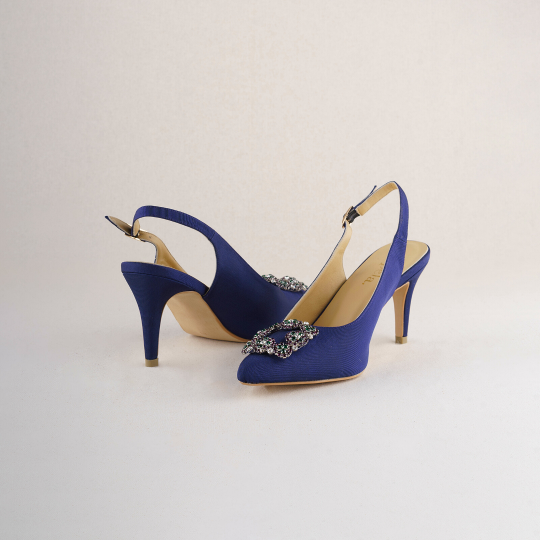 LARA NAVY GROSSGRAIN